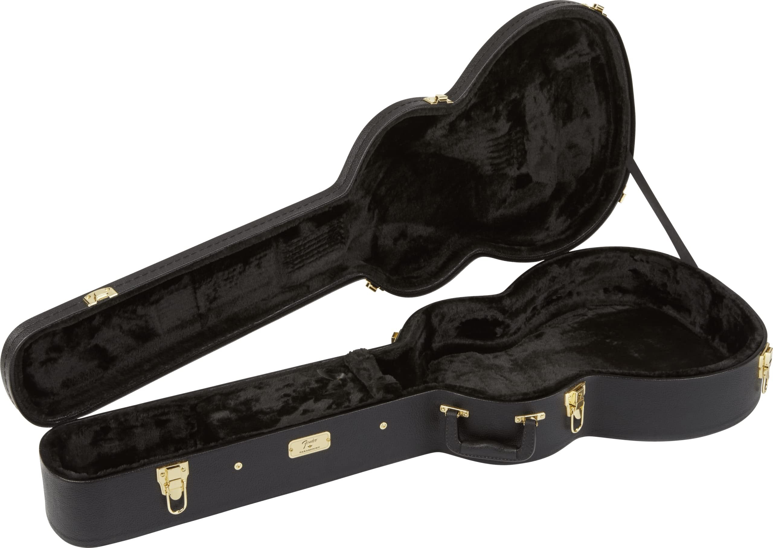 Fender Paramount PS-220E Parlor Acoustic Guitar, Natural, with Case