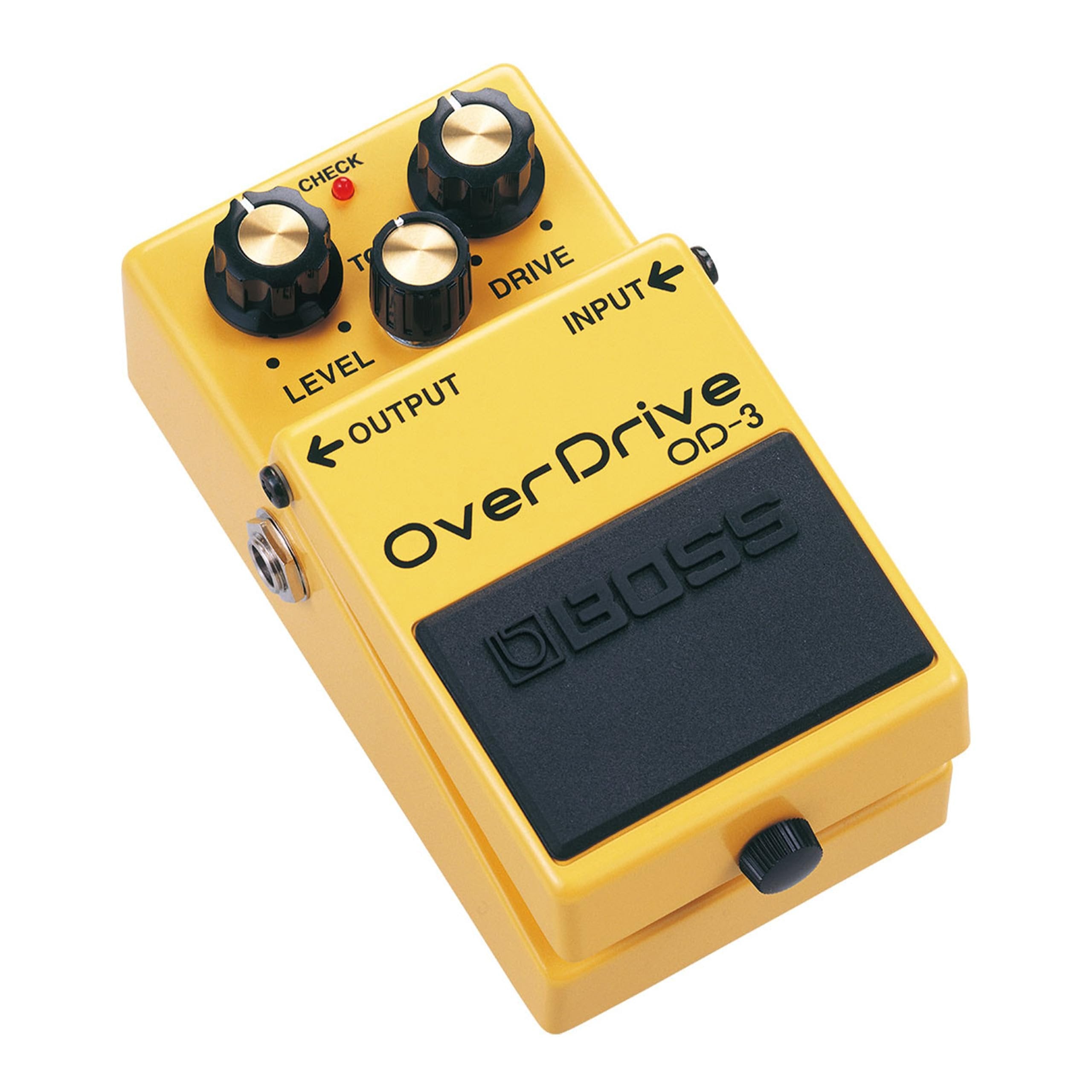 Boss Overdrive Pedal OD-3 Bundle with 2 Right Angle Patch Cables, 12 Guitar Picks & Polishing Cloth – Natural Overdrive, Smooth Dynamics, Extended Sustain, Classic Tube Amp Tone
