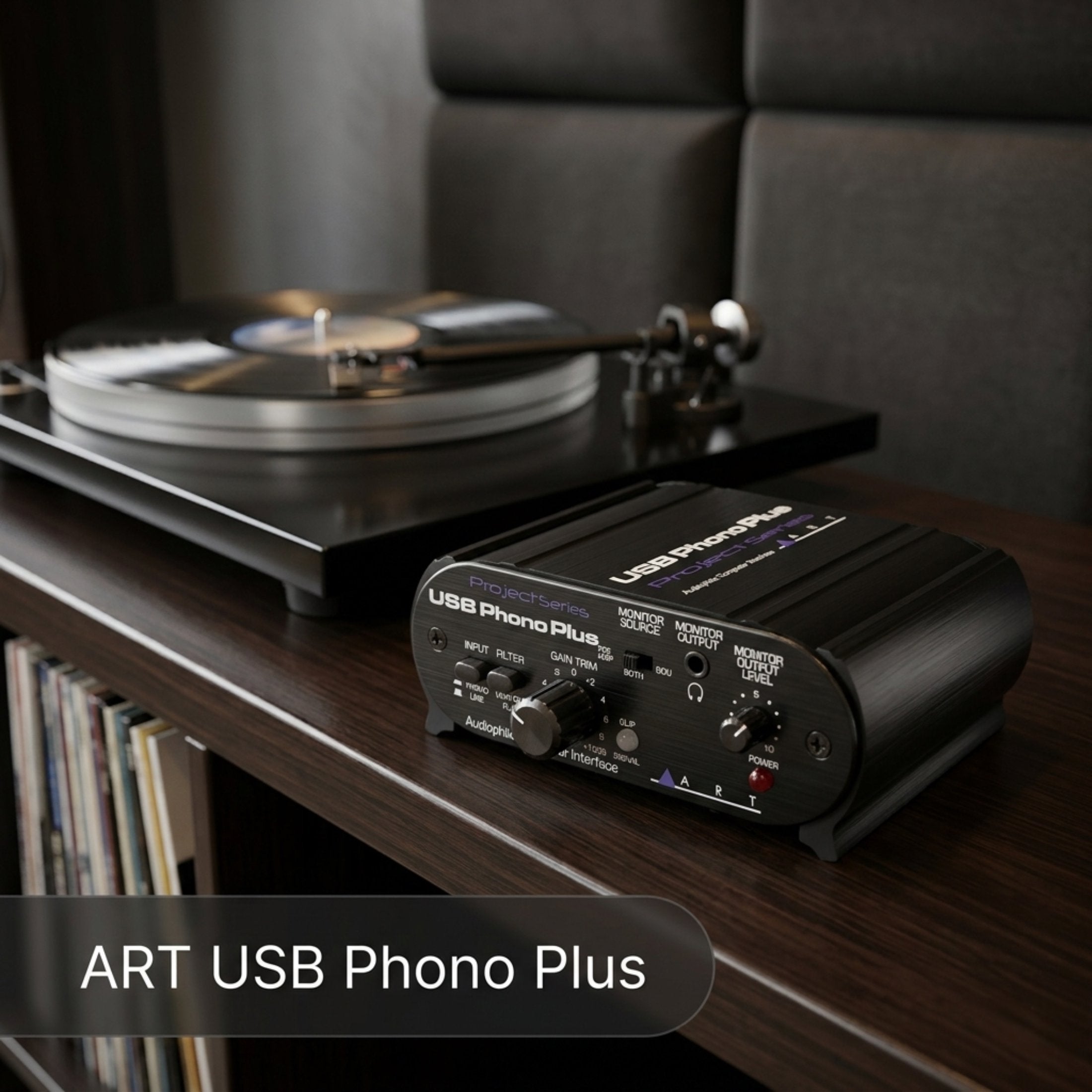 ART USB Phono Plus Phono/Line PreAmp with USB Project Series