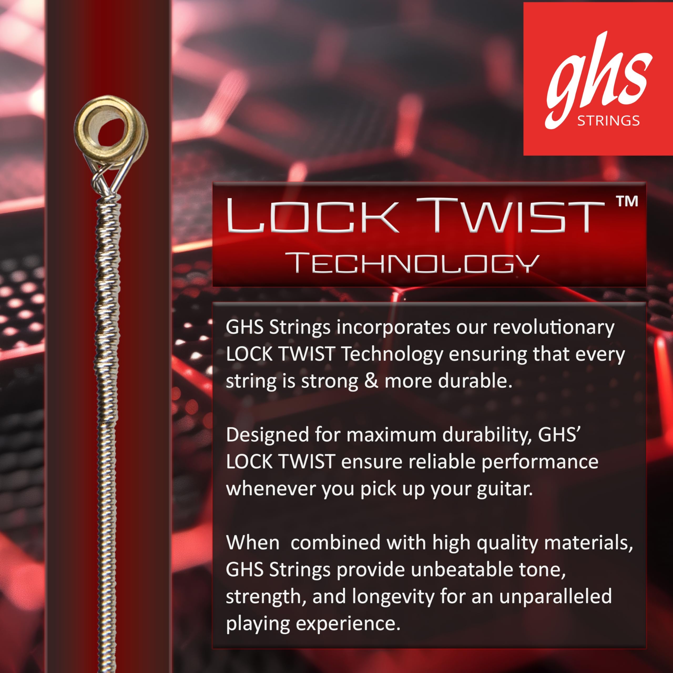 GHS Strings - Precision Flatwound - Electric Guitar Strings - Stainless Steel - High Volume - Polished Smooth - (L) - Light Gauge (900 SET) - 12-50