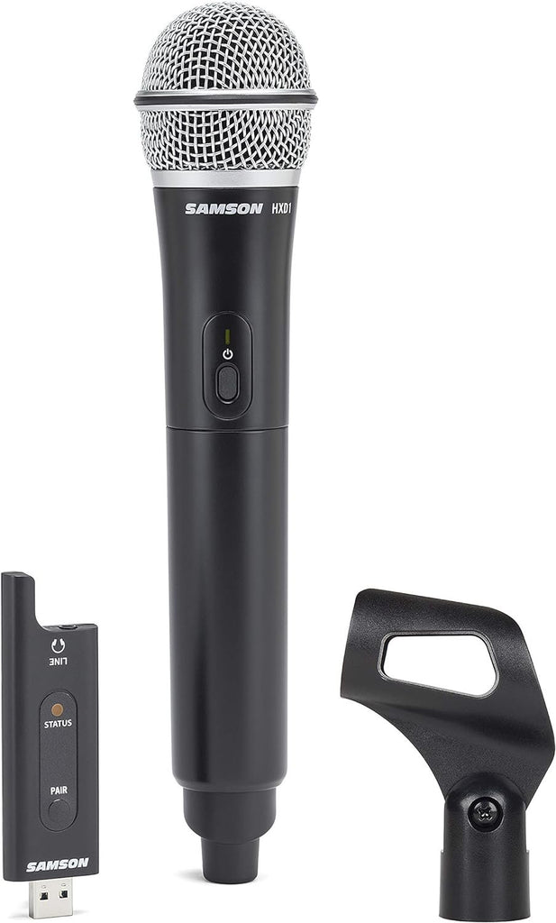 Samson SWXPD2BLM8 Lavalier USB Digital Wireless System with Lavalier Microphone and USB Stick Receiver, Works with Computers and Samson Expedition Portable PA Systems