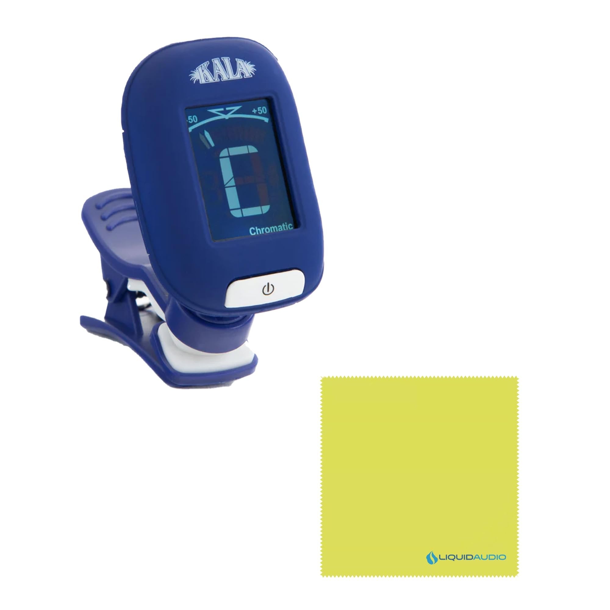 Kala Mandy Harvey Learn to Play Signature Tenor Ukulele Bundle with KALA Klipz Blue Clip-On Tuner & Polishing Cloth – Natural Finish, 4-String Tenor, Right-Handed, Model KALA-LTP-MH