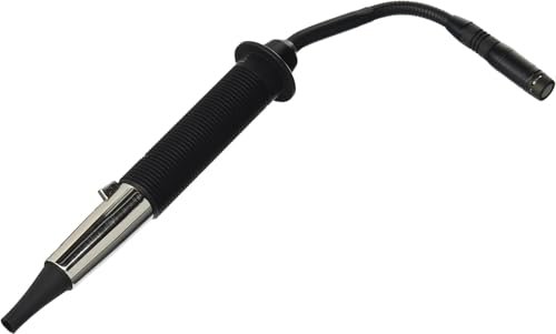 Shure MX418D/C Cardioid Condenser Microphone, 18" Gooseneck, Includes Desktop Base with 10' Cable, Logic Functions, Programmable Switch, LED Indicator, Snap-Fit Foam Windscreen