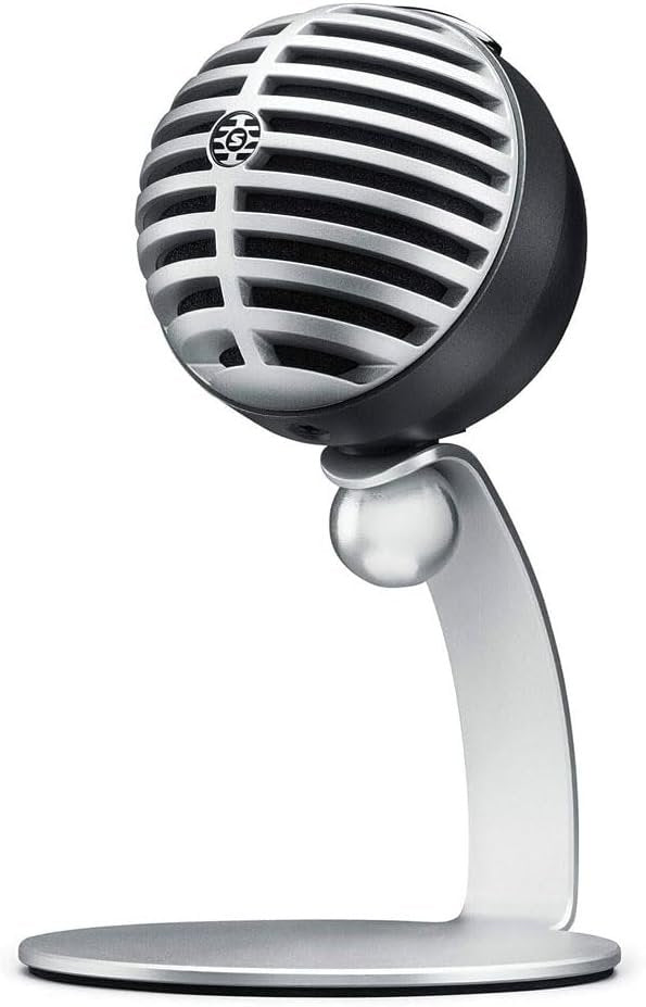 Shure MV5 Series USB Digital Condenser Microphone for Recording, Streaming, Podcasting, and Voice Communication