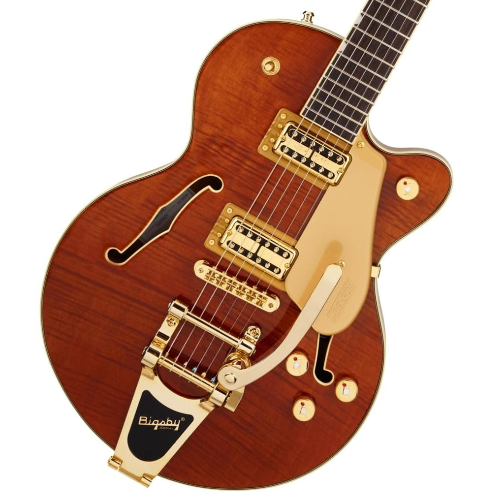 Gretsch LTD Broadkaster Jr. Semi-hollowbody Electric Guitar - Roundup Orange Stain
