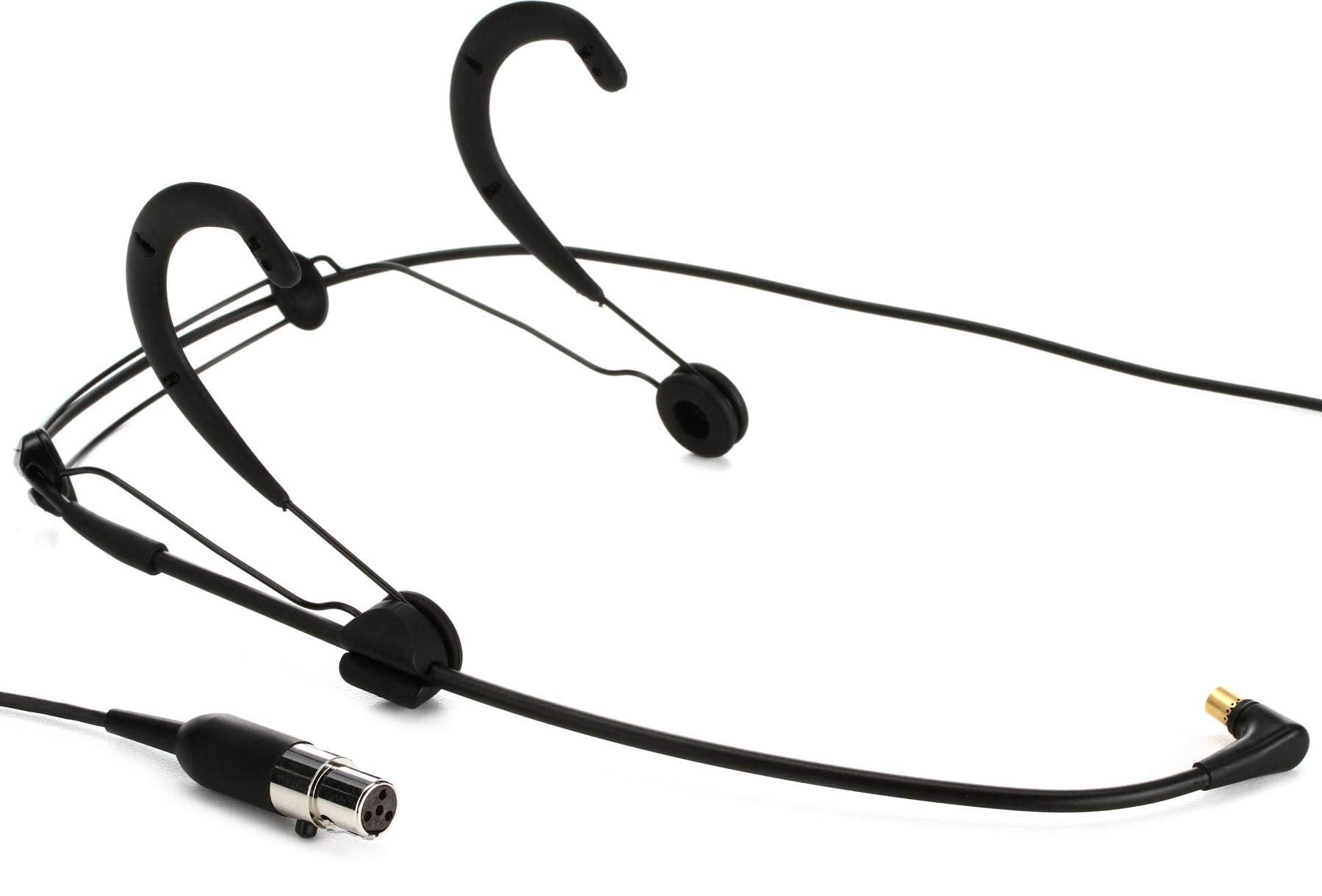 Shure WBH54B Supercardioid TQG Subminiature Electret Headworn Condenser Microphone for Speech Applications - Black (Wireless Bodypack Transmitter Sold Separately)