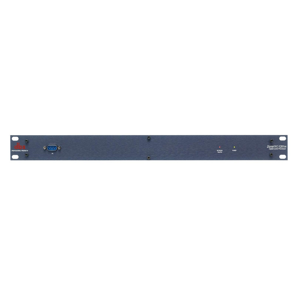 dbx ZonePRO 1261m 12x6 Digital Zone Processor with Link Bus, Fixed I/O, Pre-Configured Architecture, AutoWarmth, Ethernet Control, Black