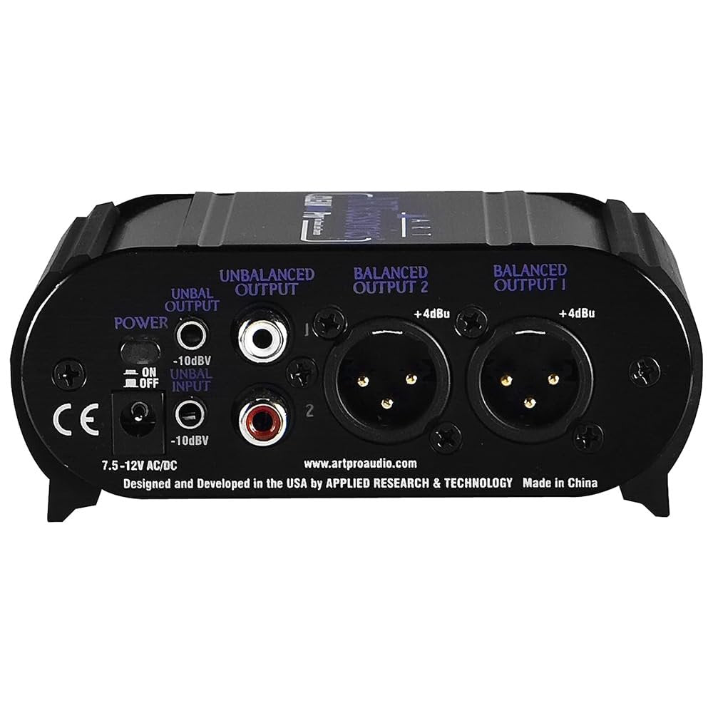 ART CLEANBox Pro Dual Channel Level Converter Bundle with 2x 3ft Pig Hog 8mm XLR Mic Cables & Polishing Cloth – Converts Between Consumer & Pro Line Levels, Balanced & Unbalanced Signals