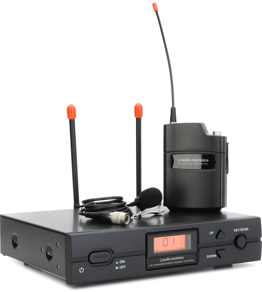 Audio-Technica ATW-2129C Wireless Lavalier Microphone System, I Band 487.125-506.5 MHz