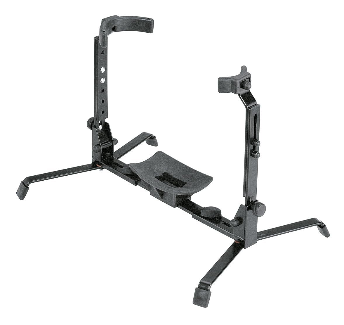 K&M Konig & Meyer 14941-000-55 Baritone Stand | Adjustable Height / Width | Rubber Covered Arms | Sturdy Instrument Support | Use w/Tenor Horn Models | Folds Potable | German Made Black