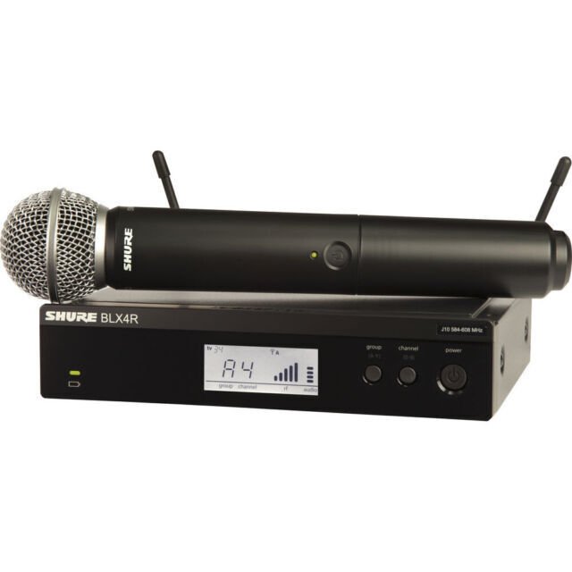 Shure BLX24R/SM58 UHF Wireless Microphone System - Perfect for Church, Karaok...