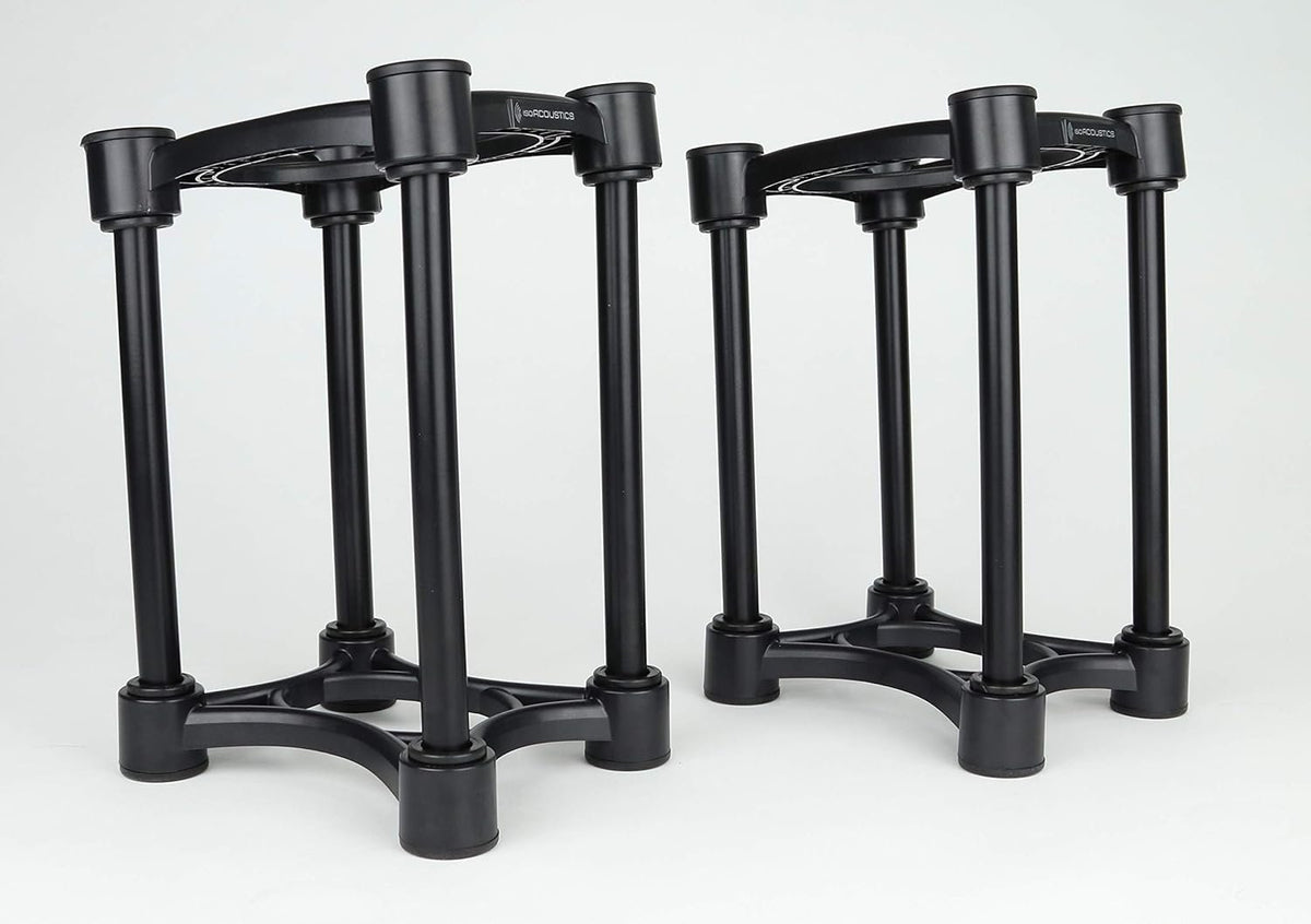 IsoAcoustics ISO-Stand Series Speaker Isolation Stands – Height & Tilt Adjustable, Pair
