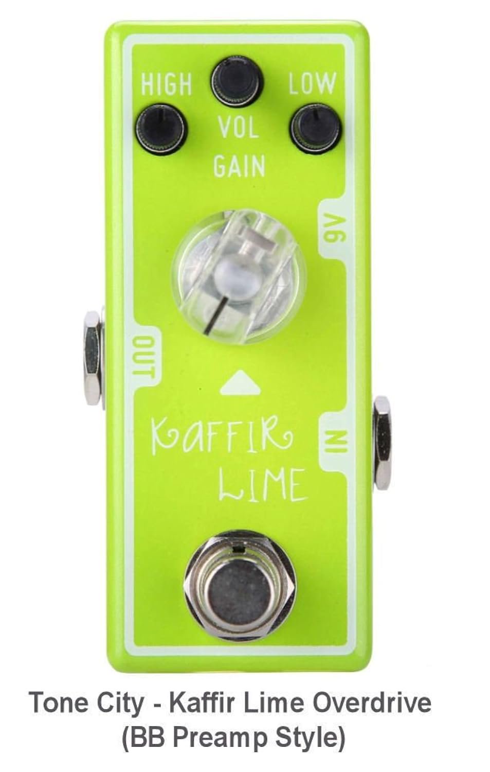 Tone City Kaffir Lime Overdrive. Powerful Tonal Response. A Mighty Mini !