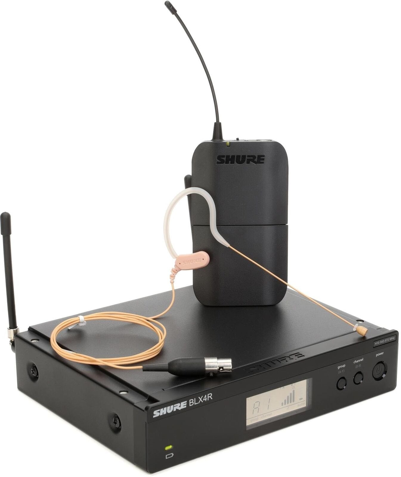Shure BLX14R/MX53 UHF Wireless Microphone System - Perfect for Broadcast, Chu...
