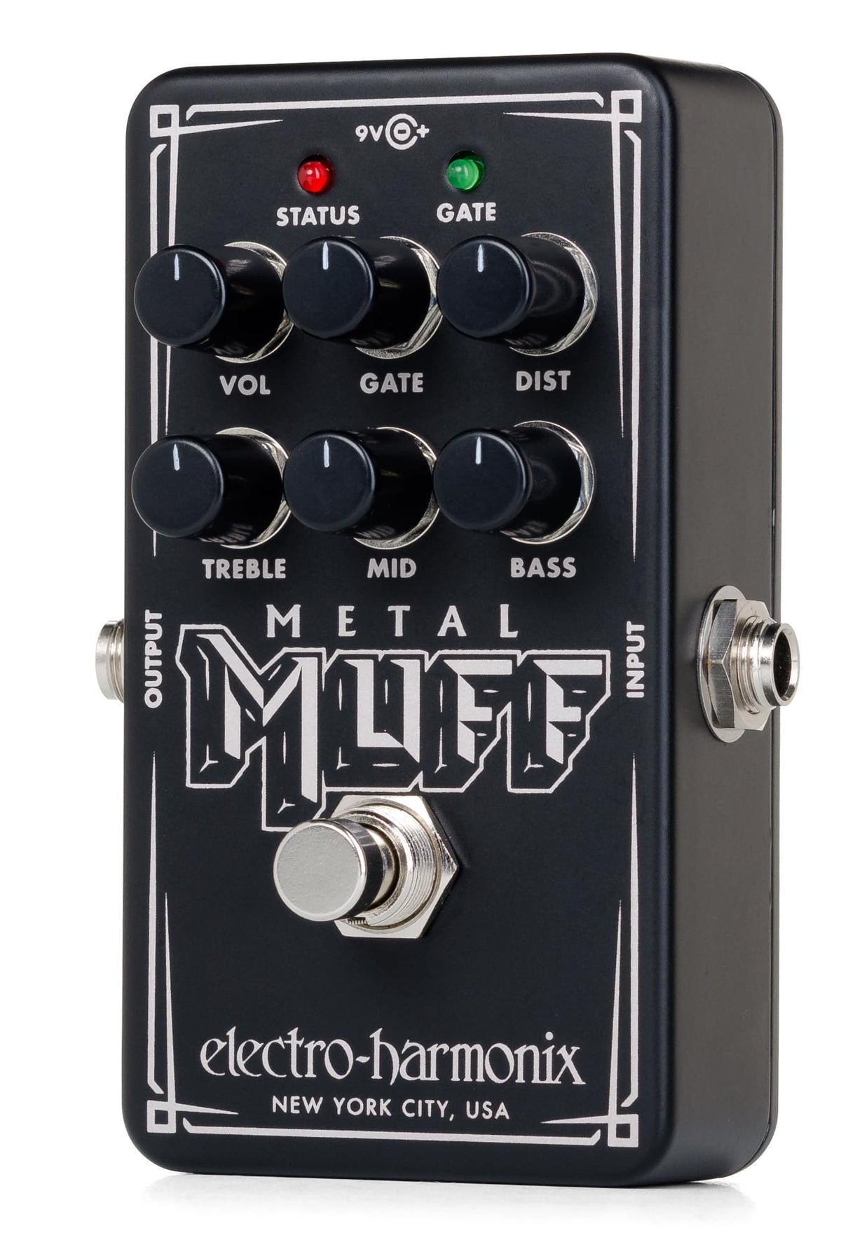 Electro-Harmonix Nano Metal Muff, Black, NANO METAL MUFF - Electric Guitar Distortion with Noise Gate Pedal
