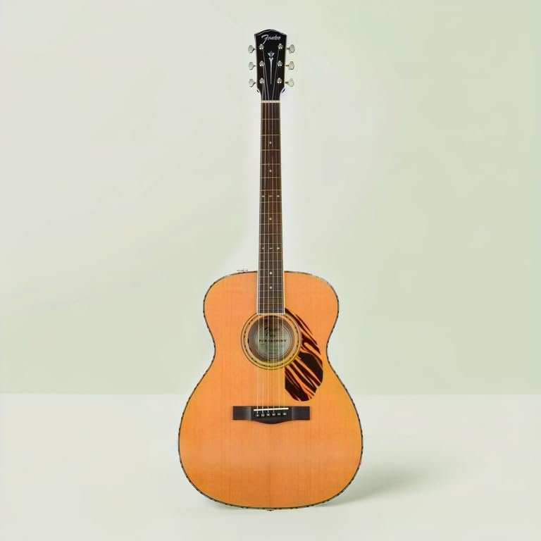 Fender Paramount PO-220E Orchestra Acoustic Guitar, with 2-Year Warranty, Natural, with Case