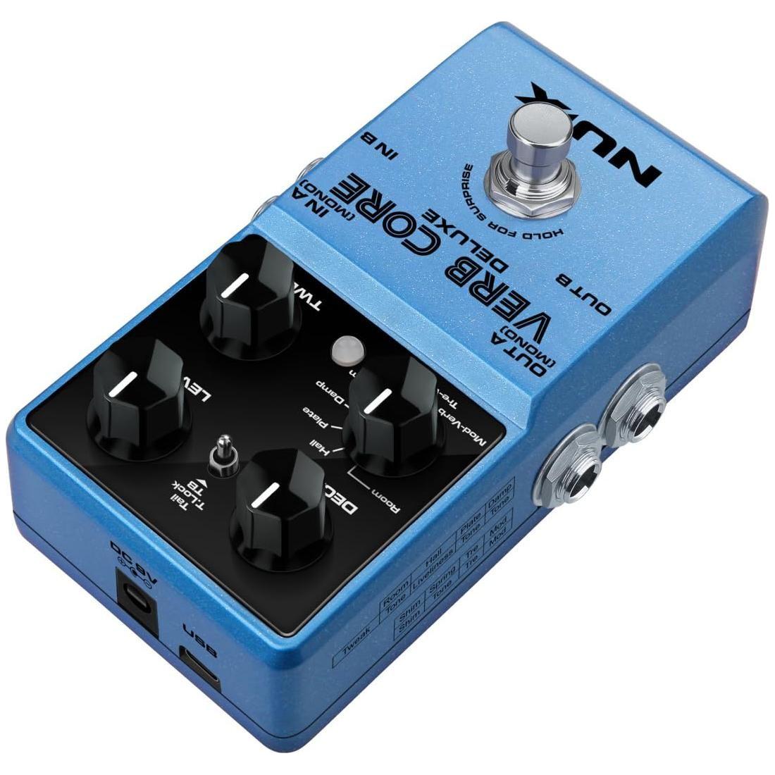 NUX Verb Core Deluxe Reverb Pedal, 8 Reverb Types in a Compact Enclosure
