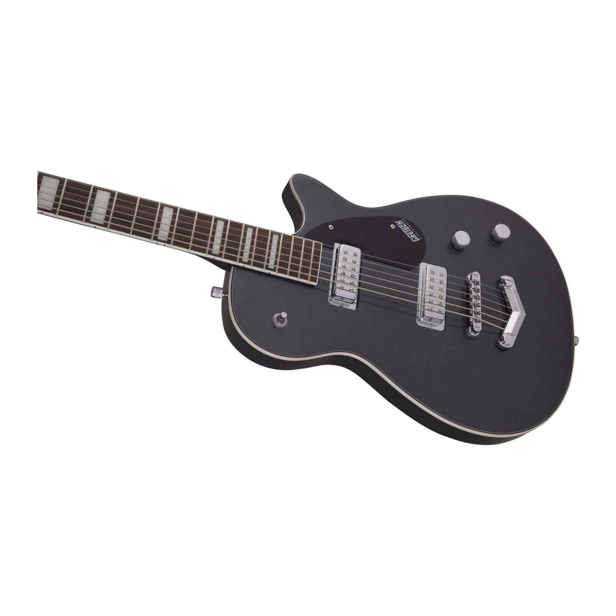 Gretsch G5260T Electromatic Jet Baritone Solid Body 6-String Electric Guitar with V-Stoptail, 12-Inch Laurel Fingerboard, and Bolt-On Maple Neck (Right-Handed, London Grey)